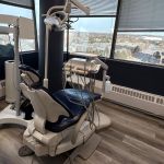Examination room with dental chair
