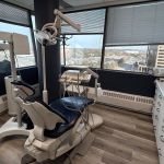 Examination room with dental chair